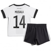 Deutschland Jamal Musiala #14 Heimtrikotsatz Kinder WM 2022 Kurzarm (+ Kurze Hosen)